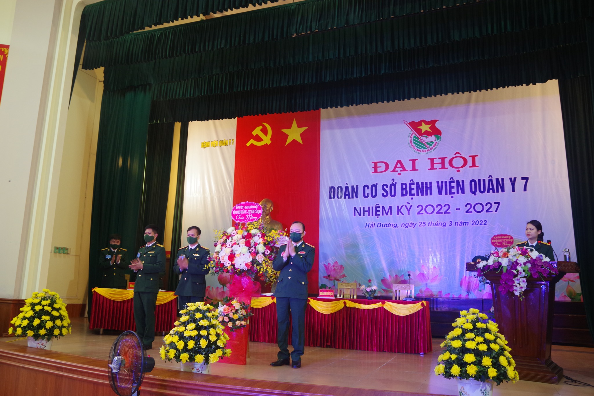 Đoàn cơ sở Bệnh viện Quân y 7, Cục Hậu cần Quân khu 3 tổ chức thành công Đại hội nhiệm kỳ 2022 - 2027
