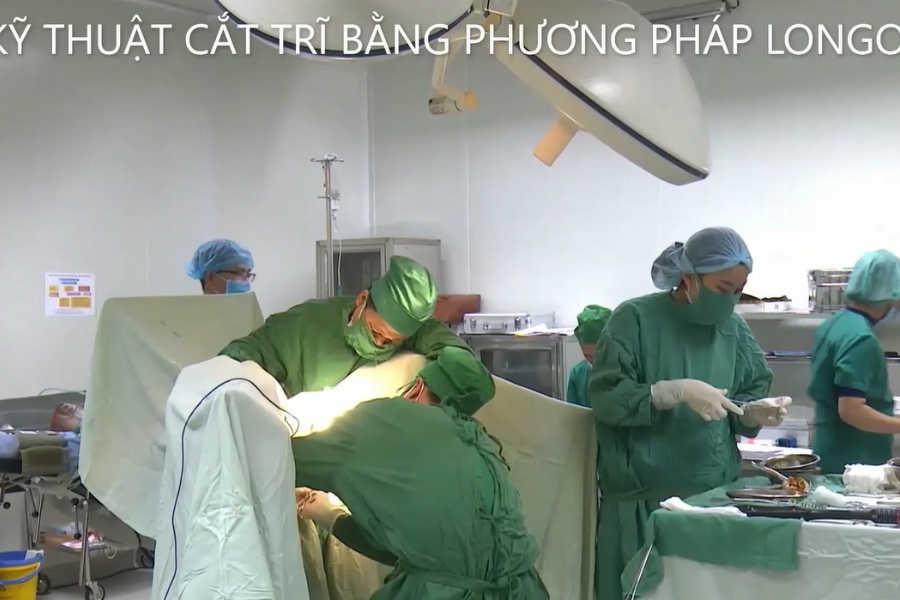 Kỹ thuật cắc trĩ bằng phương pháp Longo