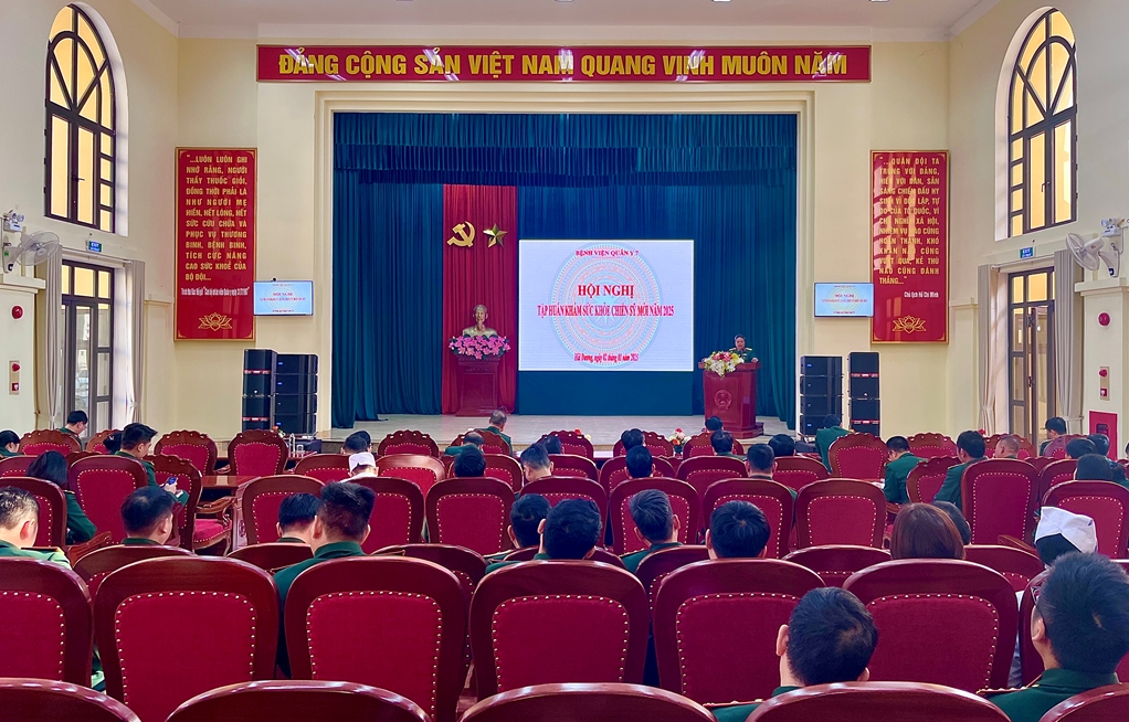 Bệnh viện quân y 7 tổ chức tập huấn cán bộ, nhân viên quân y tham gia khám phúc tra sức khỏe tân binh năm 2025 