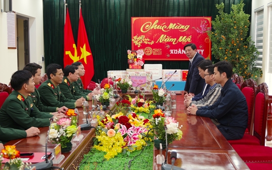 Đoàn lãnh đạo Tỉnh và Thành phố Hải Dương thăm và chúc Tết Bệnh viện quân y 7 