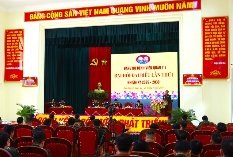 Đảng bộ Bệnh viện quân y 7 tổ chức thành công Đại hội đại biểu lần thứ I, nhiệm kỳ 2025 - 2030