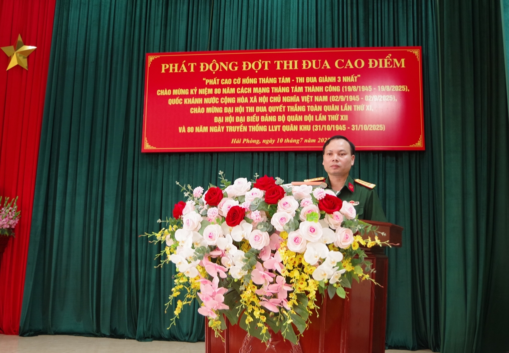 Bệnh viện Quân y 7 phát động đợt thi đua cao điểm “Phất cao cờ hồng tháng Tám -Thi đua giành 3 nhất”