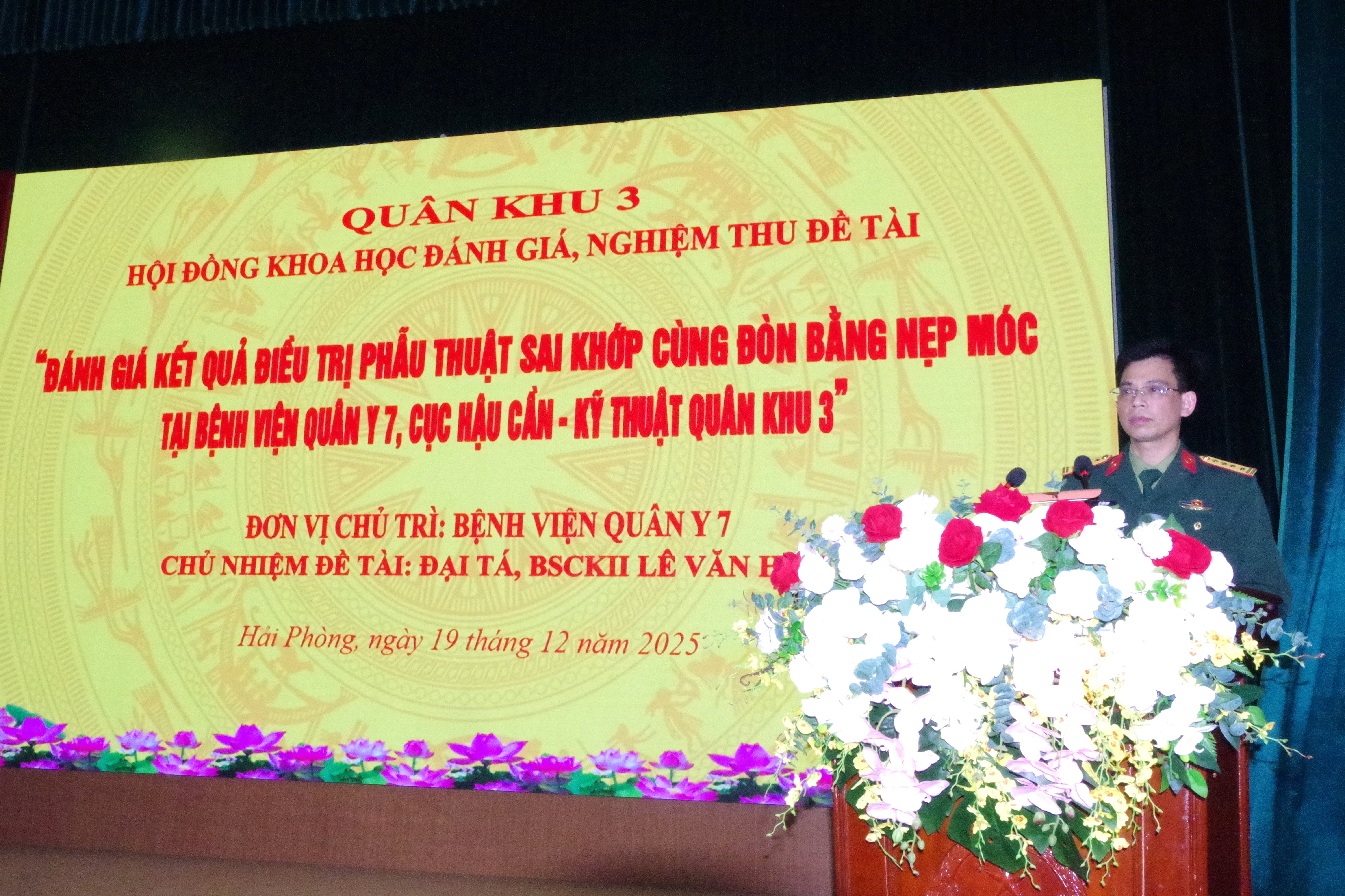 Nghiệm thu đề tài nghiên cứu khoa học cấp Quân khu năm 2025 và xét duyệt thuyết minh đề tài cấp Quân khu năm 2026